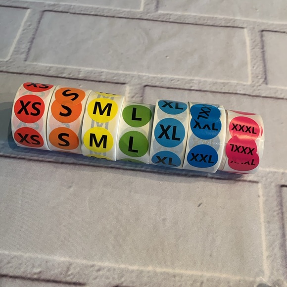 Bundle of sizing stickers and business card holders - Picture 2 of 5